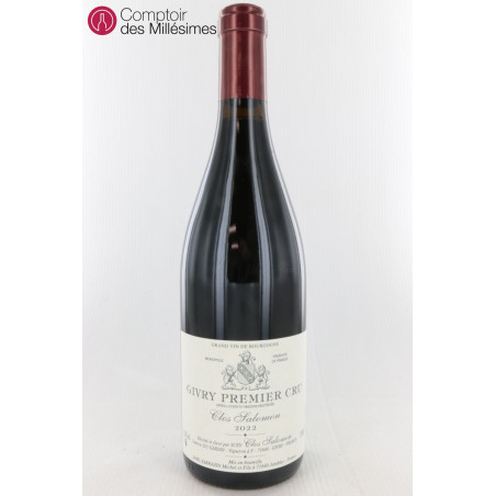 Givry 1er cru Clos Salomon 2022 - Michel Sarrazin et Fils