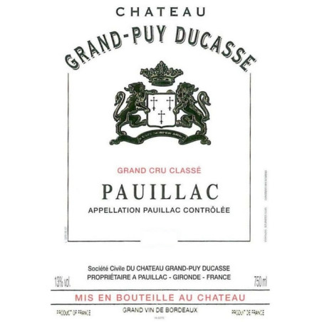 Château Grand Puy Ducasse 1999