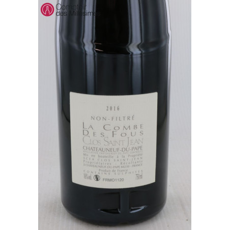 Clos St Jean La Combe des Fous 2016 Châteauneuf du Pape