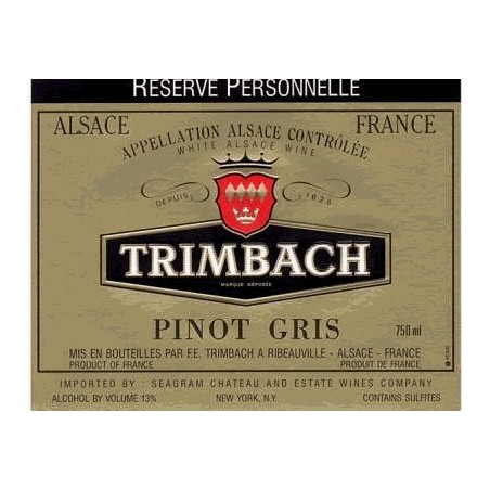 Pinot Gris Réserve Personnelle  Domaine Trimbach