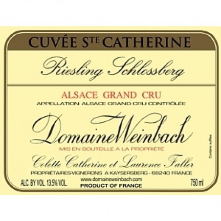 Riesling Schlossberg Cuvée Ste Catherine - Domaine Weinbach