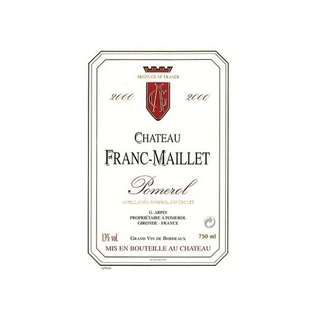 Château Franc Maillet 2000